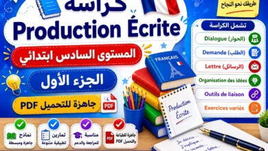 كراسة Production Écrite للمستوى السادس ابتدائي PDF – الجزء الأول
